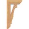 Ekena Millwork Balboa Slat Smooth Bracket w/ Offset Brace, Western Red Cedar, 5 1/2"W x 14"D x 26"H BKT0604X14X26BOA06SWR - alternate 4